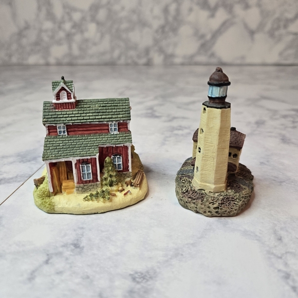 1996 Liberty Falls Miniature Village Set Of 2 International Resourcing Services - Picture 4 of 8